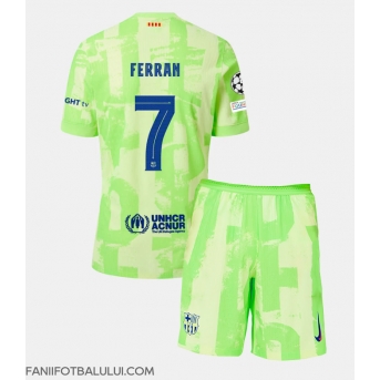 Barcelona Ferran Torres #7 Echipament de Fotbal Replică 2024-25 Copii Treilea (+ Șorturi)